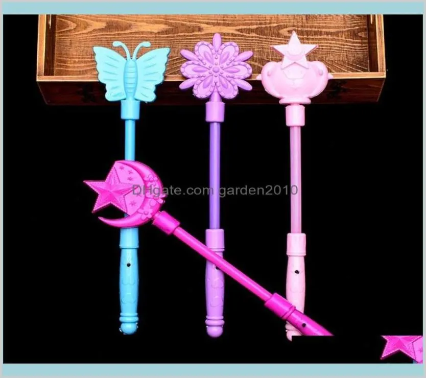 Décoration de fête clignotant bâtons lumineux baguettes LED magiques Dj conte de fées princesse Costume fantaisie Dre8007370
