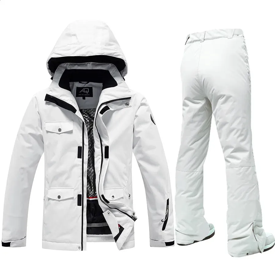 Combinaisons de ski -30 degrés Ski costume femmes hiver femme vestes et pantalons chaud imperméable veste femme en plein air Snowboard Ski Camping marque 231116