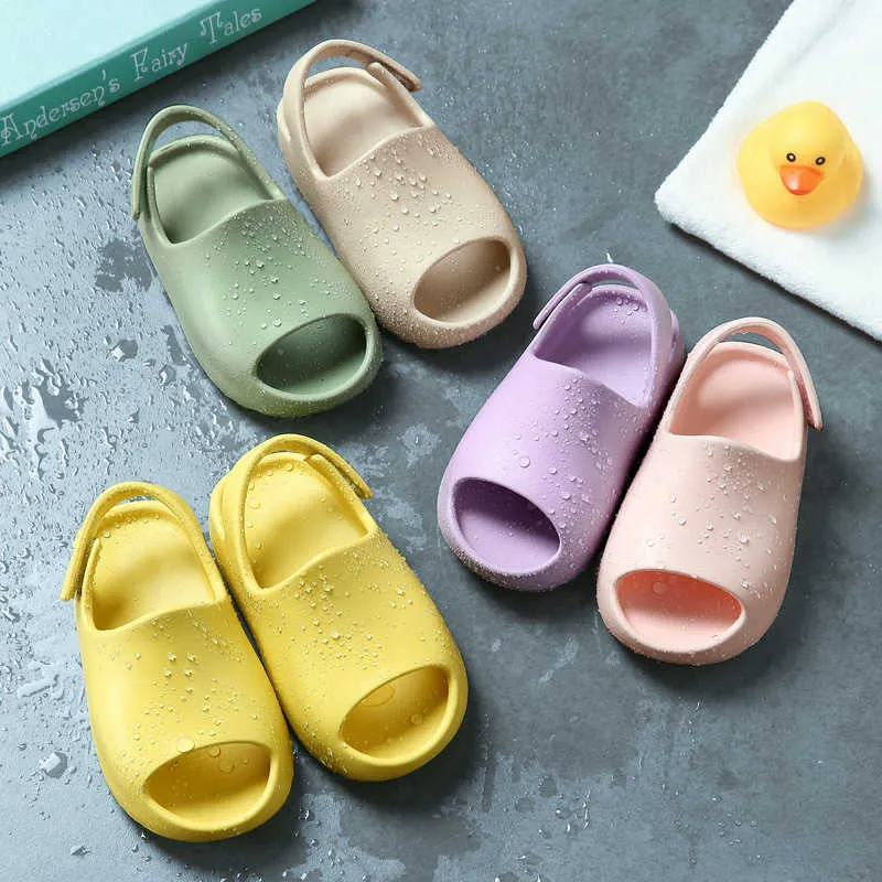 Coconut Children's Summer Antiskid Soft Sole Outer Sandals Boys and Girls Baby Dikke bodem gat schoenen