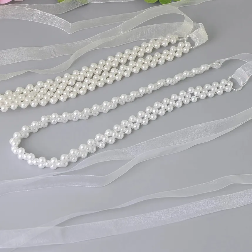 Diadema De Cristal Con Enredadera, Cinta De Perlas, Tocado De Boda