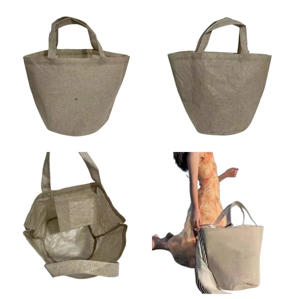 حقيبة الشاطئ حمل - كل حقيبة تخزين مقاوم للماء - نمط عصري أنيق يسهل إحضاره إلى الشاطئ أو حمام السباحة