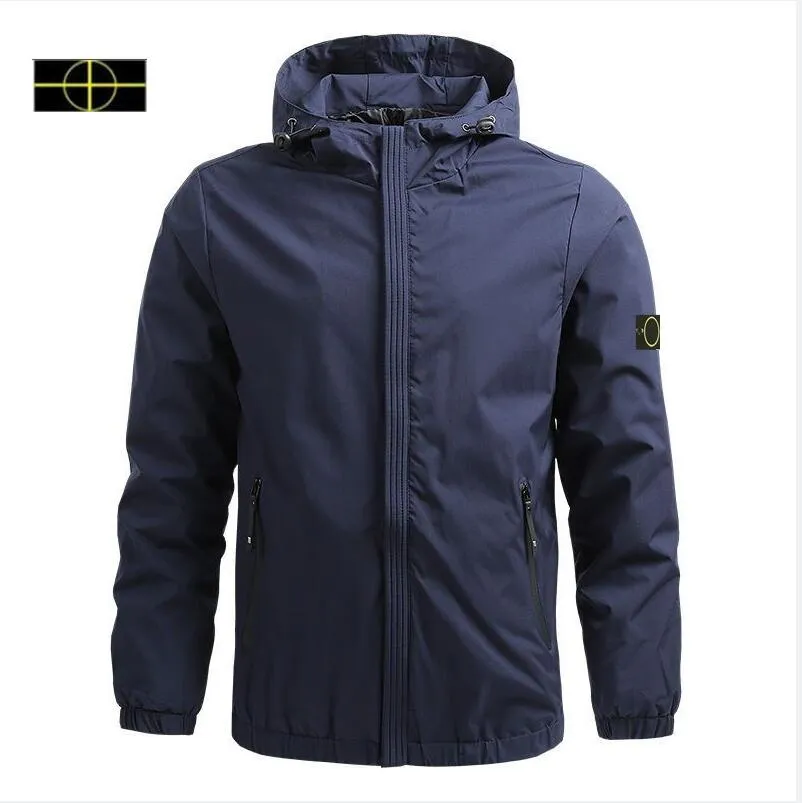 Duży rozmiar Kamienna wiosenna i jesienna maza na wyspie Windproof Outdood Outdoor Wszechstronna luźna męska kurtka 4xl-00-011-17