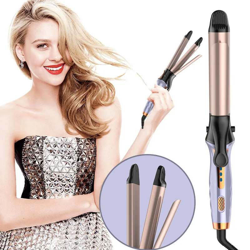 Hair Curlers Straighteners Automatic Curling Iron 2 In 1 Household Salon Anti-perm Straight Curling Iron