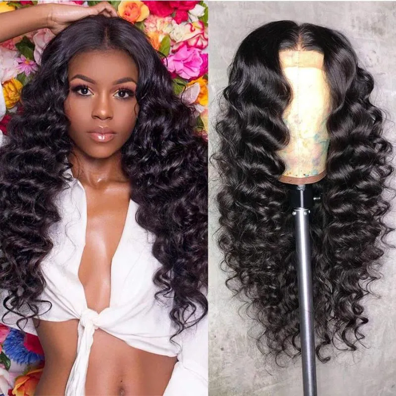 Fureya Hair Deep Wave Lace Front Wigs For Women Brazilian 4x4 Human