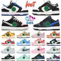 low kids shoes panda dunks Girls boys ports baby sneakers designer retro black kid youth toddler infants children Athletic Chunky Trainers Baby Walking shoes