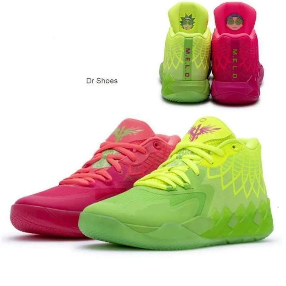 lamelo ball shoes basketball shoes MB01 Rick Morty Running Shoes for sale Ball City Blue Orange Red Green Aunt Pearl Pink Purple Cat Sport Shoe Carton Me