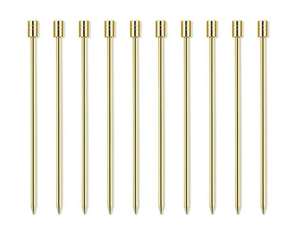 Cocktail Pick Cocktail Stick Stainless Steel Fruit Sticks Drink