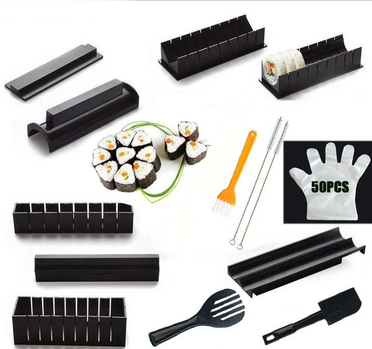 Sushi Maker Equipment Kit Sushi Making Tools Japanese Rice Ball Cake Roll  Mold