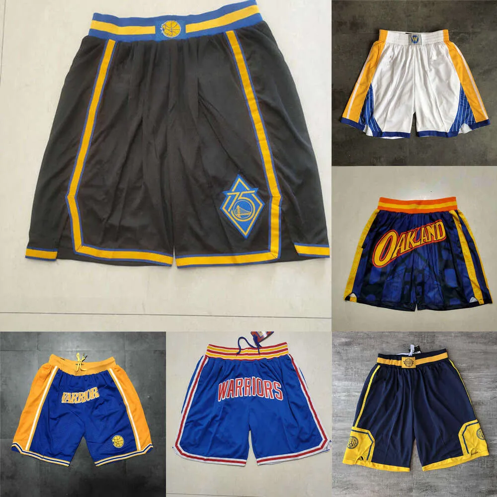 Golden State''Warriors''men Throwback Basketball Shorts pocket