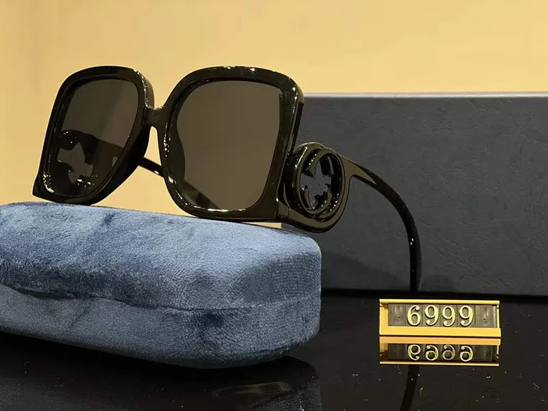 Luxe zonnebril Modeontwerper Letter Womens Mens Goggle Senior Eyewear voor dames Brilmontuur Vintage metalen zonnebril 5sa