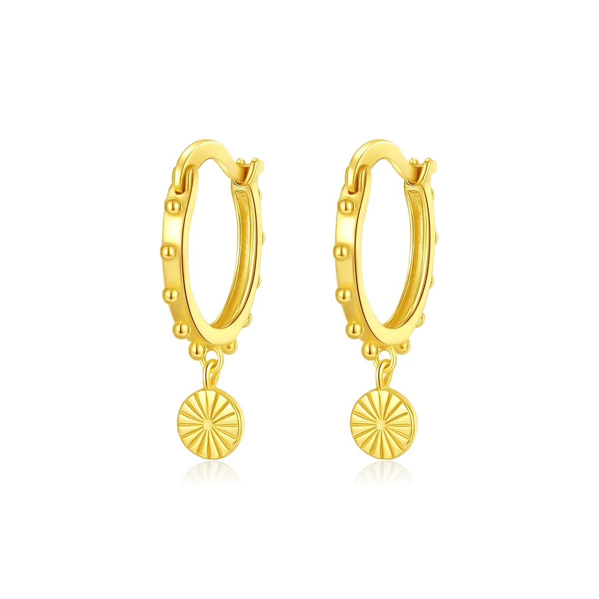 Europeo nuovo stile vintage placcato oro 18k orecchini pendenti gioielli fascino donne squisiti orecchini in argento S925 per le donne festa di nozze regalo di San Valentino SPC