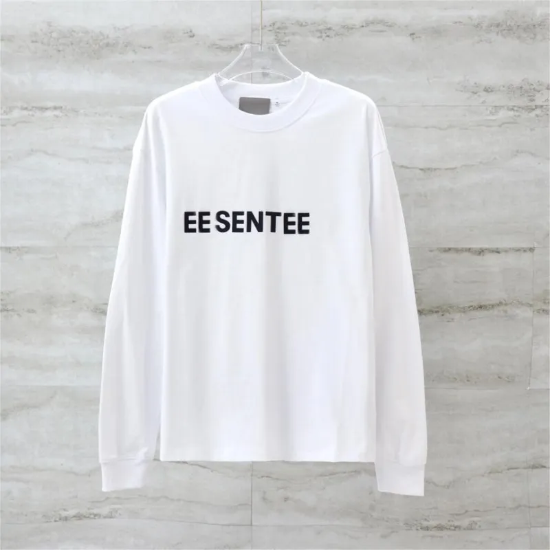 Essentialhoodies Men Coats 3D Letters White Black Grey Crewneck Sweatshirt Designer Hoodie tröja Fashion Pullover Tech Women Essentialhoody Set Hoodies Women Women Women