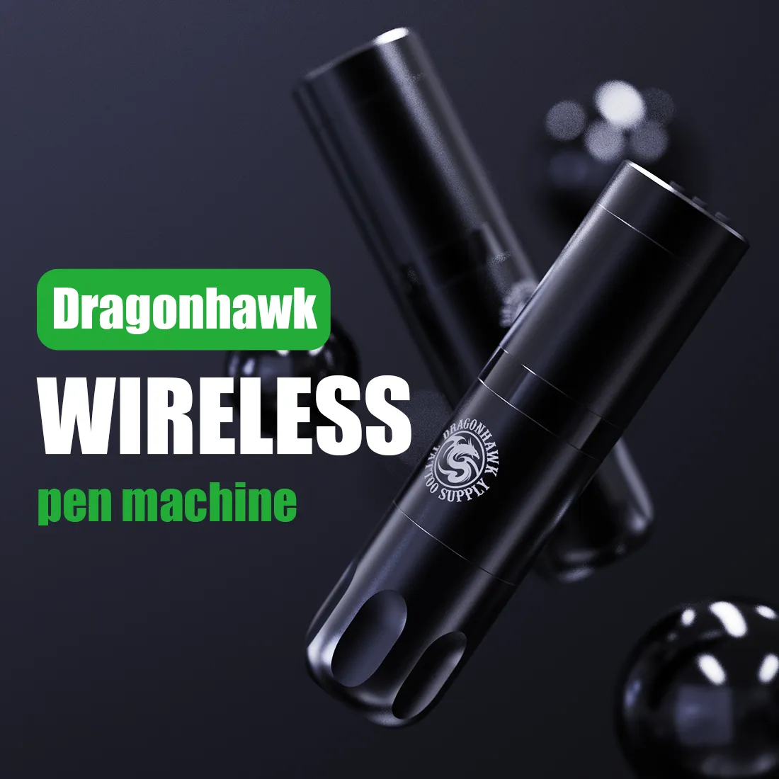 Dragonhawk X3 Wireless Tattoo Pen Machine Rotary Motor Gun for Tattoo Beginner Player WQP-201