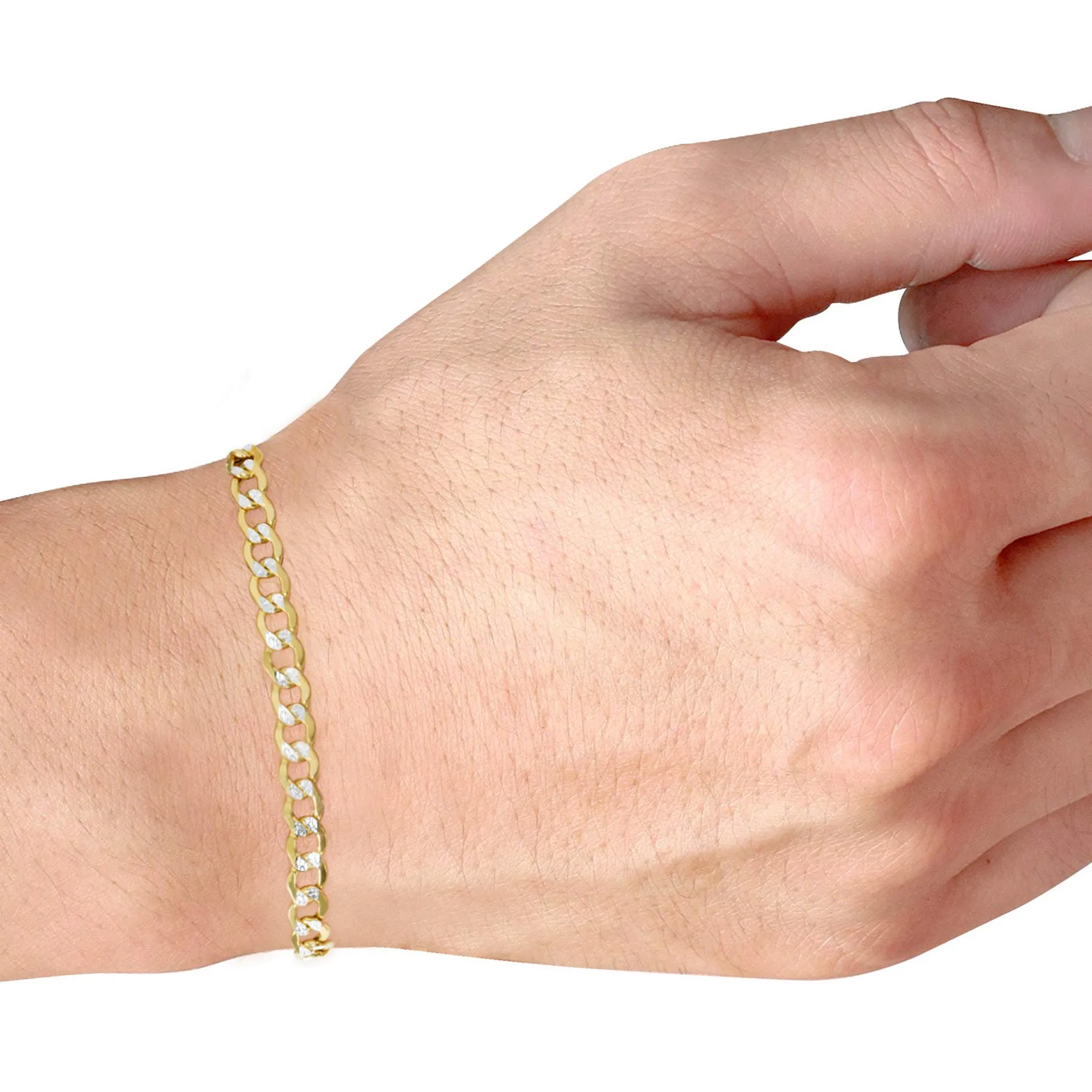 10K Cuban Link Bracelet (7mm-10mm) - Grimal Jewelry
