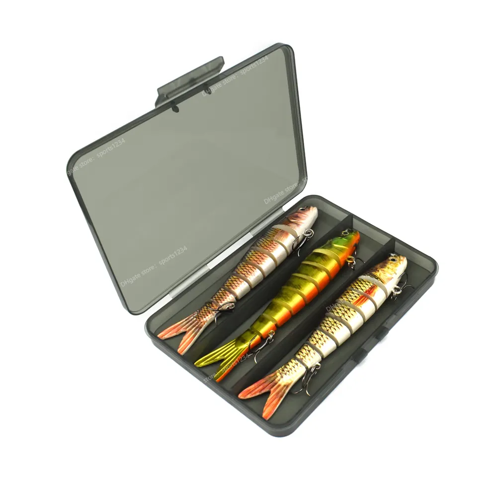 ODS 3st 14,2 cm 27g Sinking Swimbait Crankbaits Fishing Lure Set av Wobblers för gädda konstgjorda betar kit fiske tackla fiskefiske lockar