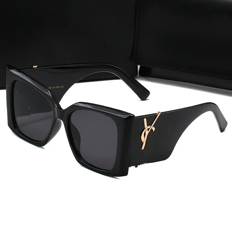 LouLou YL3005 Sonnenbrille für Damen Herren Designer Summer Shades Polarisierte Brillen Großer Rahmen Schwarz Vintage Übergroße Sonnenbrille von Damen Herren