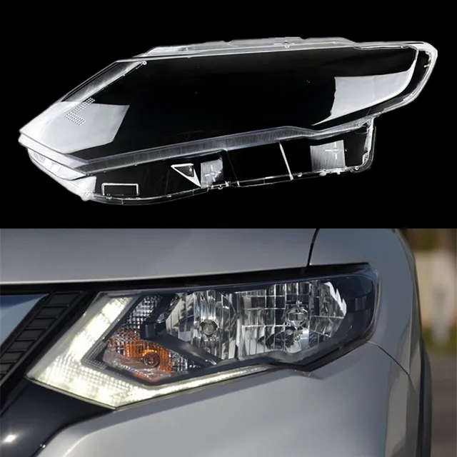 Car Headlight Glass Cover Head Light Lens Automobile Headlamp Covers Styling Lampshade For Nissan X-Trail 2017-2020