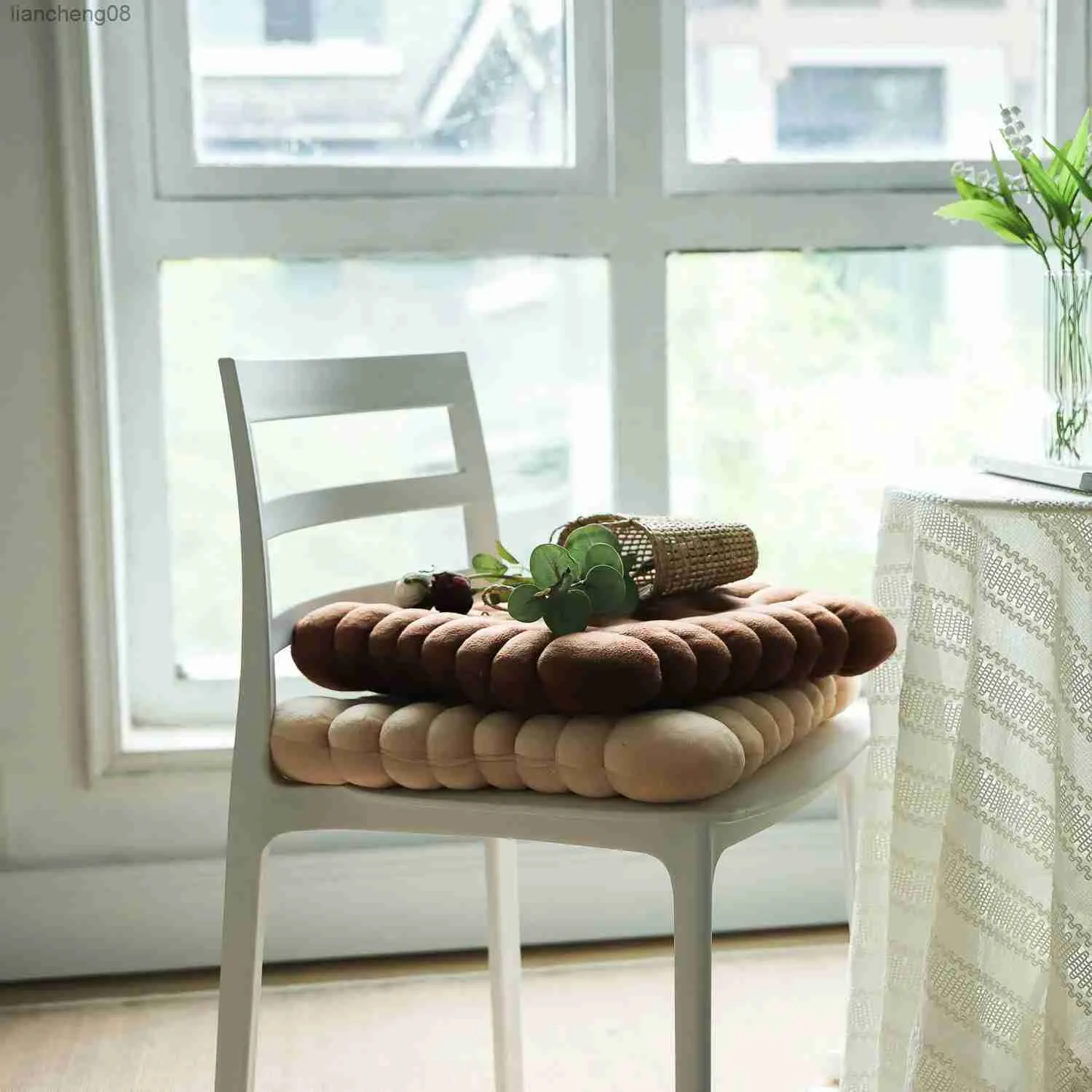 Cuscino/Cuscino simulato decorativo Cuscino da pavimento stampato per finestra Tappetino per scorregge Cuscino per sedia da ufficio per soggiorno