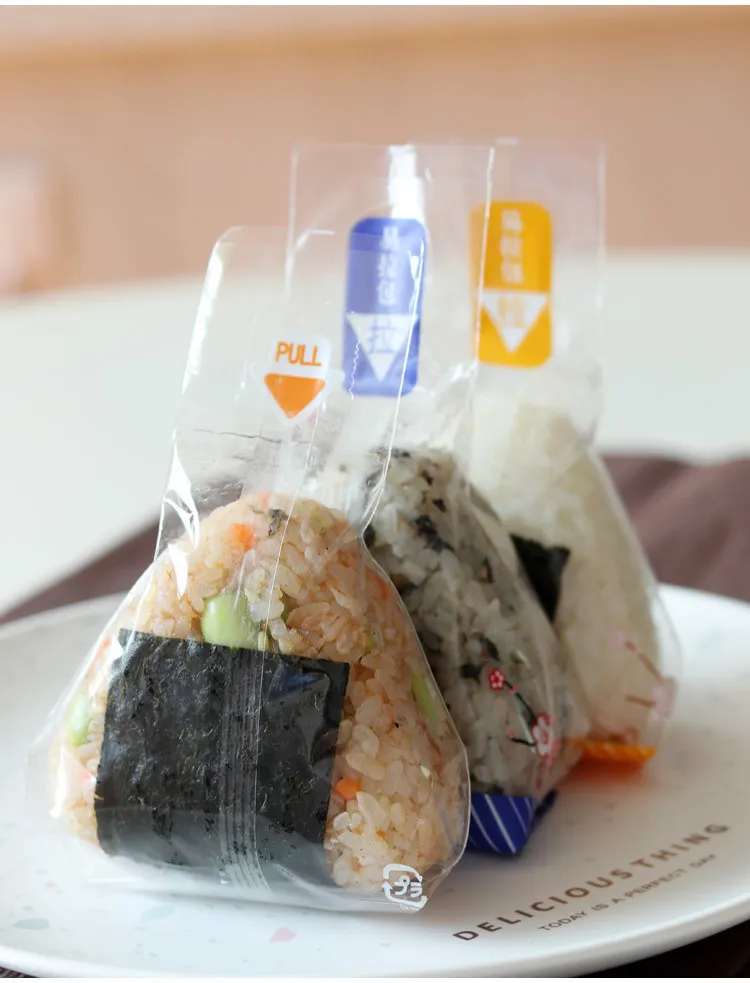 Sushi Tools Double Layer Triangle Rice Ball Bags Nori Seaweed