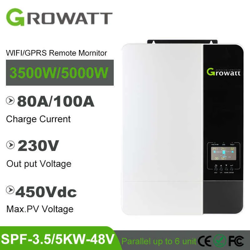 Growatt 3500W 5000W 48V Off Grid Solar Inverter MPPT... From ...