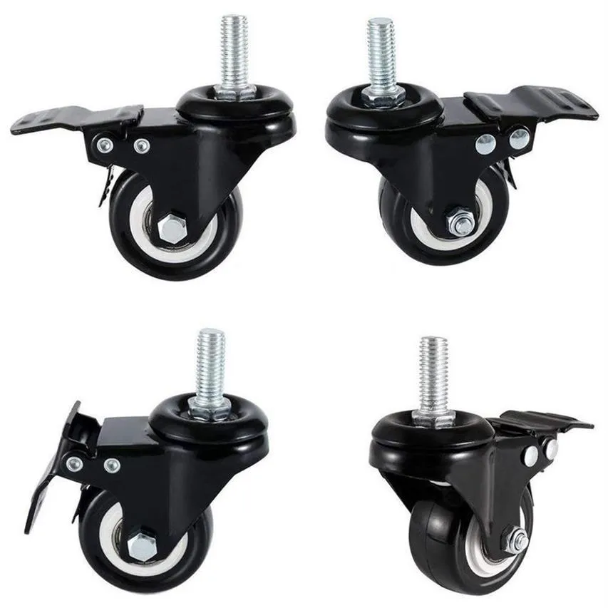 4 x hjul 50mm Swivel Castor Wheels Trolley Furniture Caster Heavy Duty2088