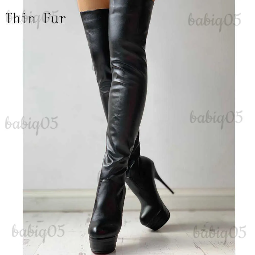 Knee high heel sale boots plus size