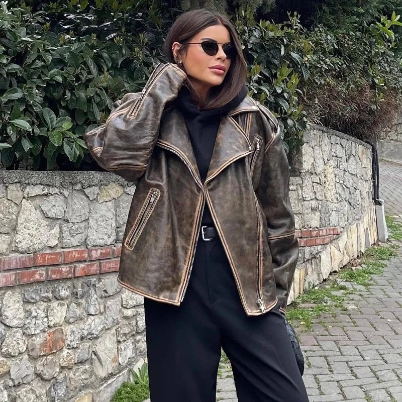 GOA LEATHER JACKET Y2K　レディースFree　ゴートレザー goa - rare 00s GOA bono leather jacket y2k レザーの通販 by n