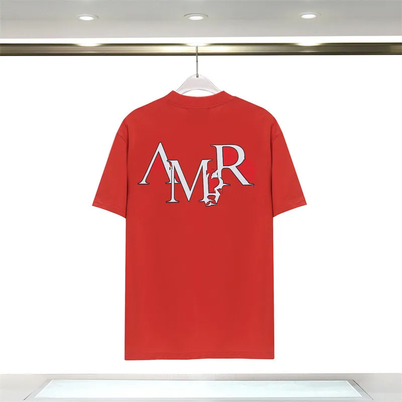 Mens Designer T Shirts Luxe Tshirt AMRI for Men Top Oversized Tee Amr Shirt Amri Clothing Fashion Summer Amirir Shirt Crew Neck Short Sleeve E20