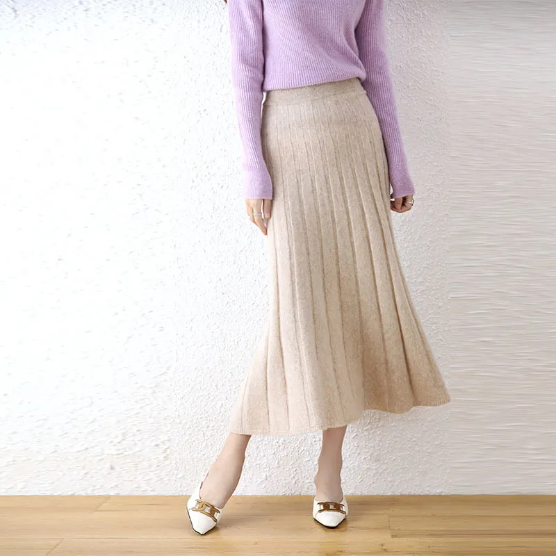 Knit midi skirt 100 2025
