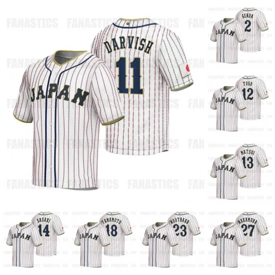 2023 WBC Team Japan Baseball Jerseys Authentic Ohtani, Darvish, Suzuki