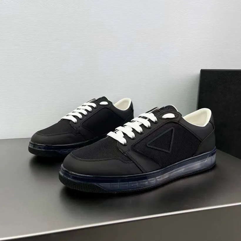 Famous Men Casual Shoes Fashion DOWNTOWN Clear Onyx Resin Running Sneakers Italy Classic Low Top Grid & Leather Designer Breathable Fantasy Athletic Shoes Box EU 38-45