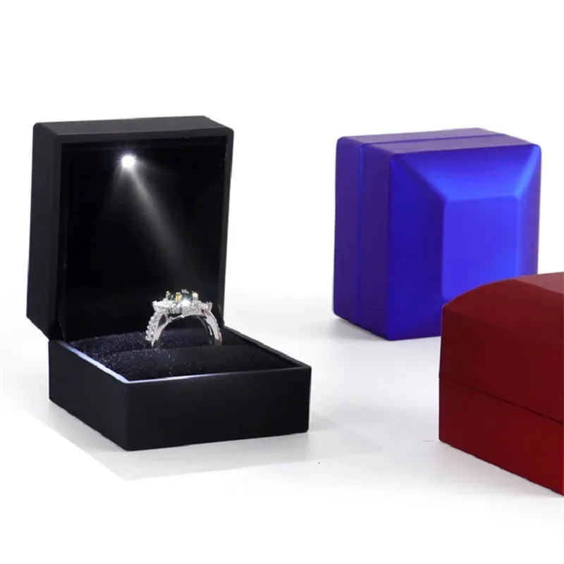 Allure - Small Necklace Box With LED Light, Square