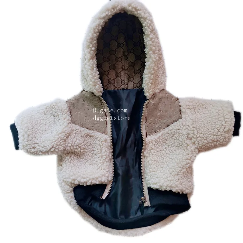 Vêtements de chien de créateur marque de chien vêtements pour animaux de compagnie d'hiver pour petits chiens