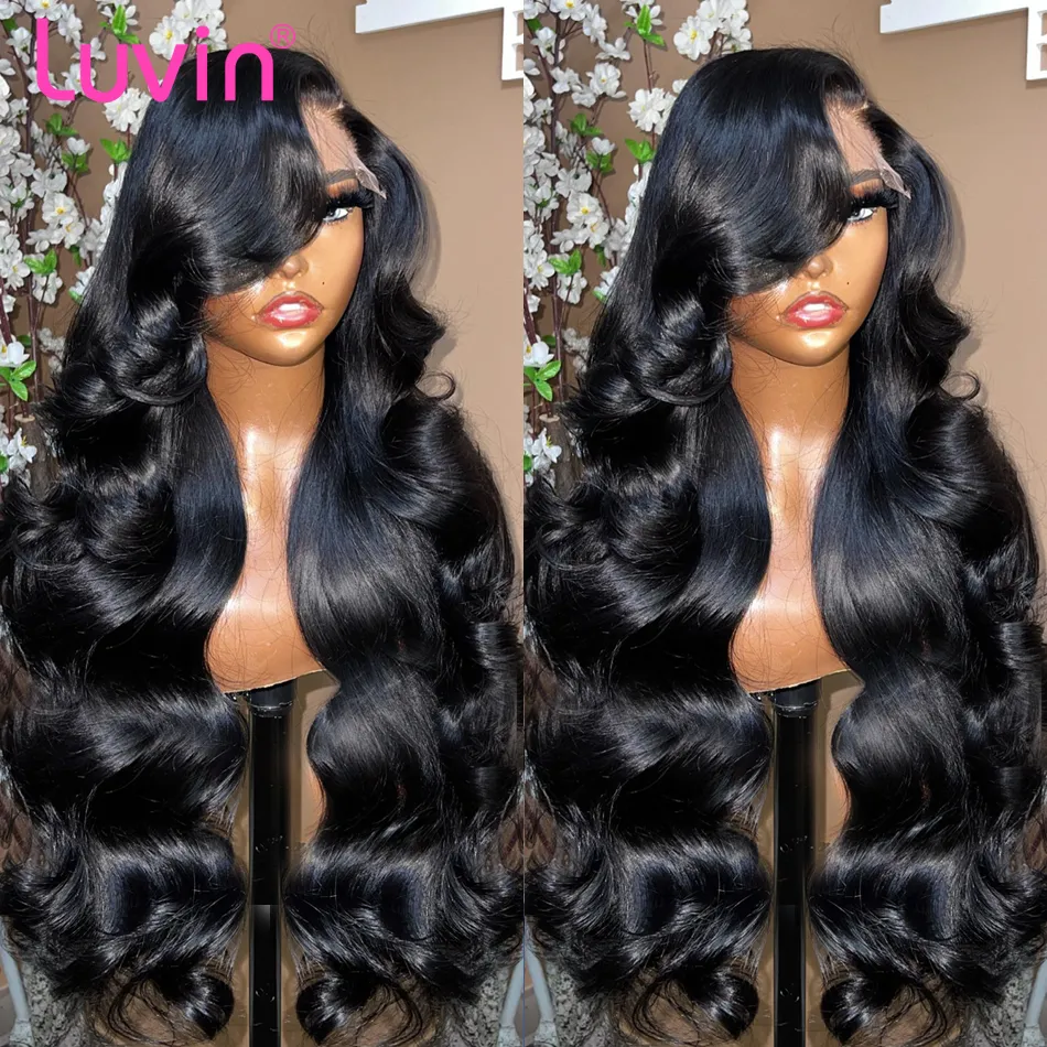 Luvin Deep Wave 13x6 HD Transparent Lace Frontal Human Hair Wigs