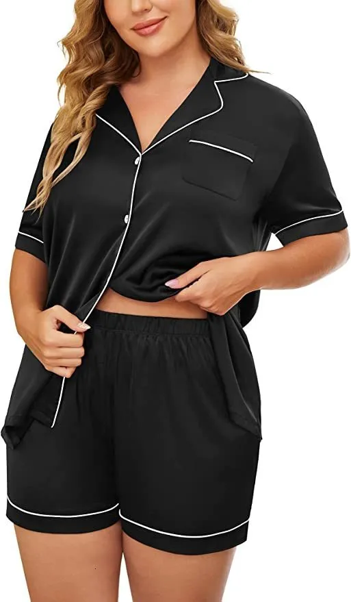 Dames slaapkleding zijde pyjama's voor vrouwen thuispak hart geborduurde pyjamas pj set satijn nachtkleding slaapkleding pijama verano mujer 230418