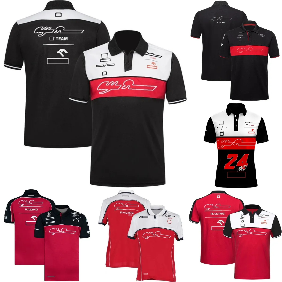 T-shirt de l'équipe de course F1 2022-2023 T-shirt de marque de course de Formule 1 Polo de sport automobile Les fans de voitures ne se décolorent pas T-shirts respirants