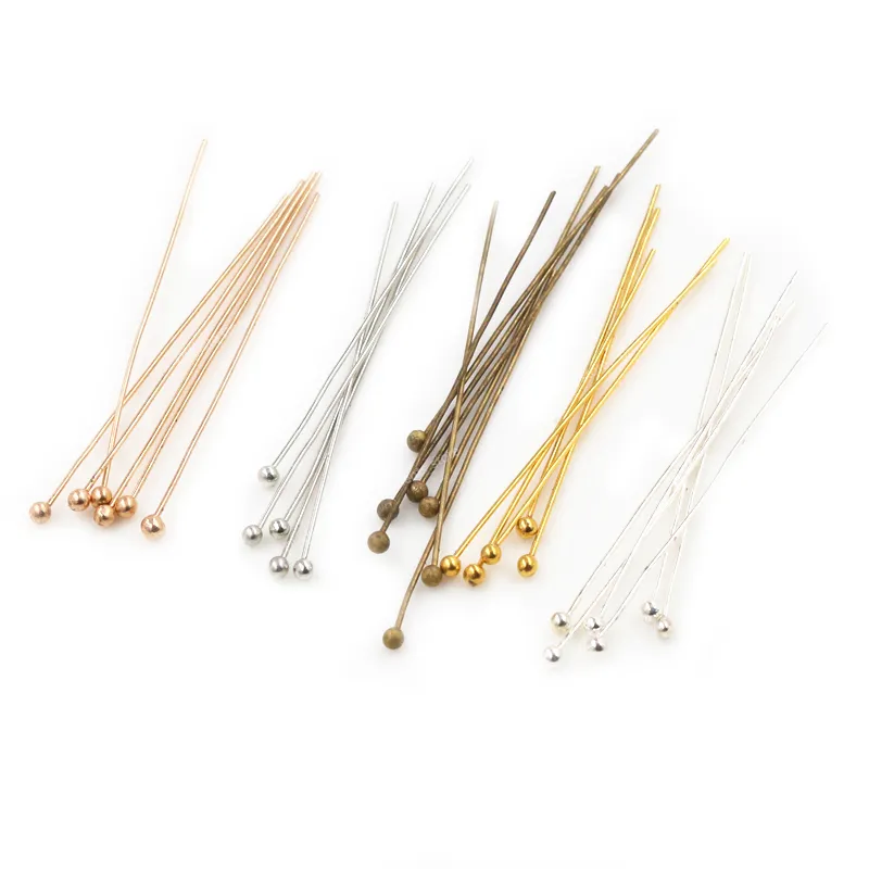 Silver Metal Wire Ball Head Pins For DIY Jewelry Making 16 50mm Sizes 0.5mm  Diameter Supplies From Ornaments_store, $7.47