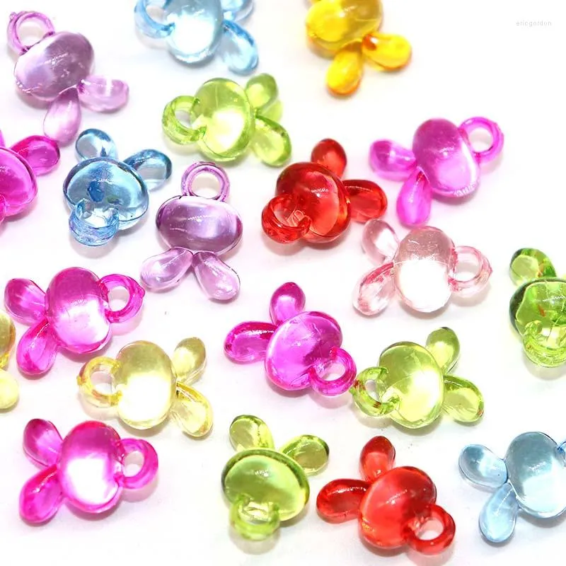 Charms 20Pcs Mix Color Animals Pendant Transparent Acrylic Charm DIY Bracelet Necklace Jewelry Accessory