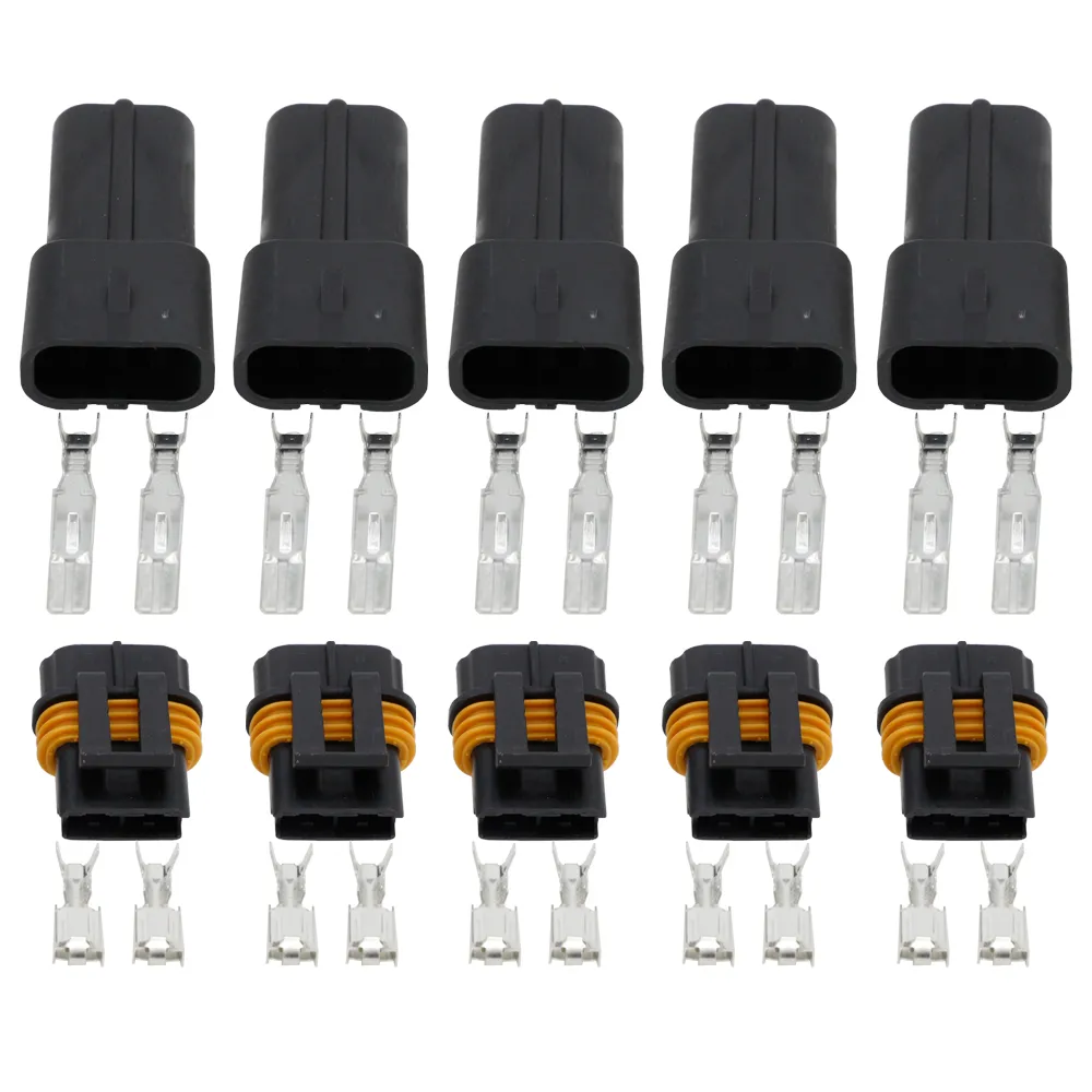 5 Sätze Stecker Und Buchse 2 Polig 6,3 Mm Stecker Buchse Stecker Automotive  Electrical DJ70232Y 6.3 11/21 Von 7,55 €