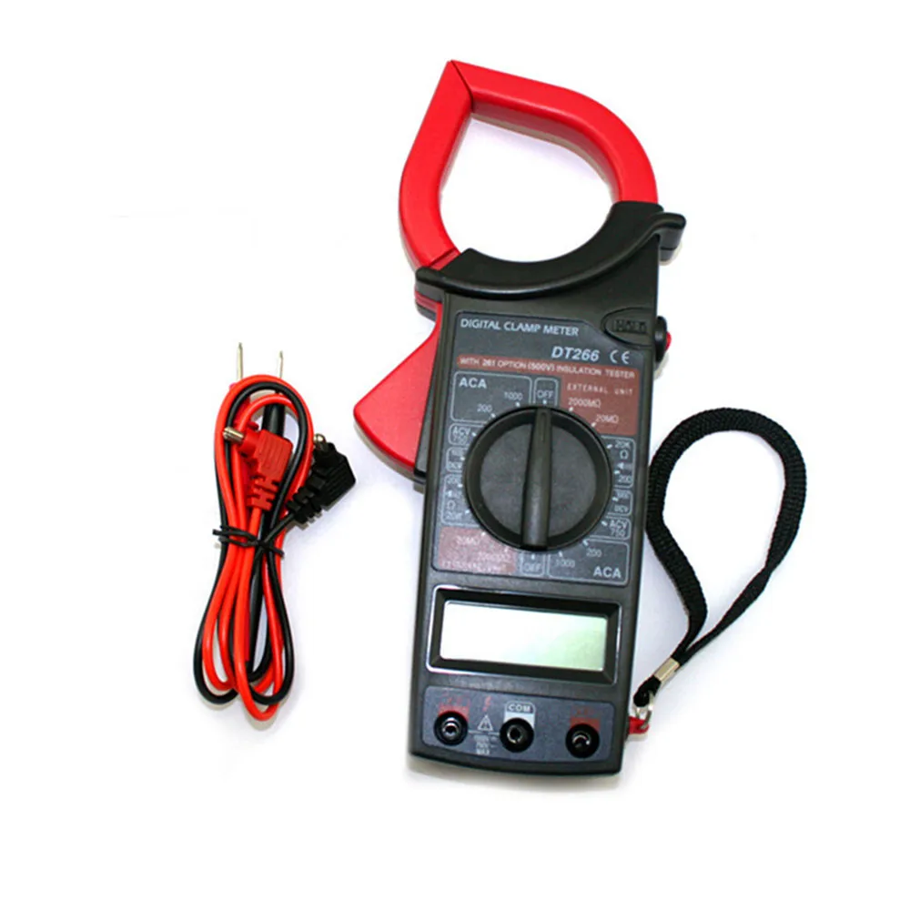 Digital Voltmeter Ammeter Ohmmeter Multimeter Volt AC DC Tester Clamp ...