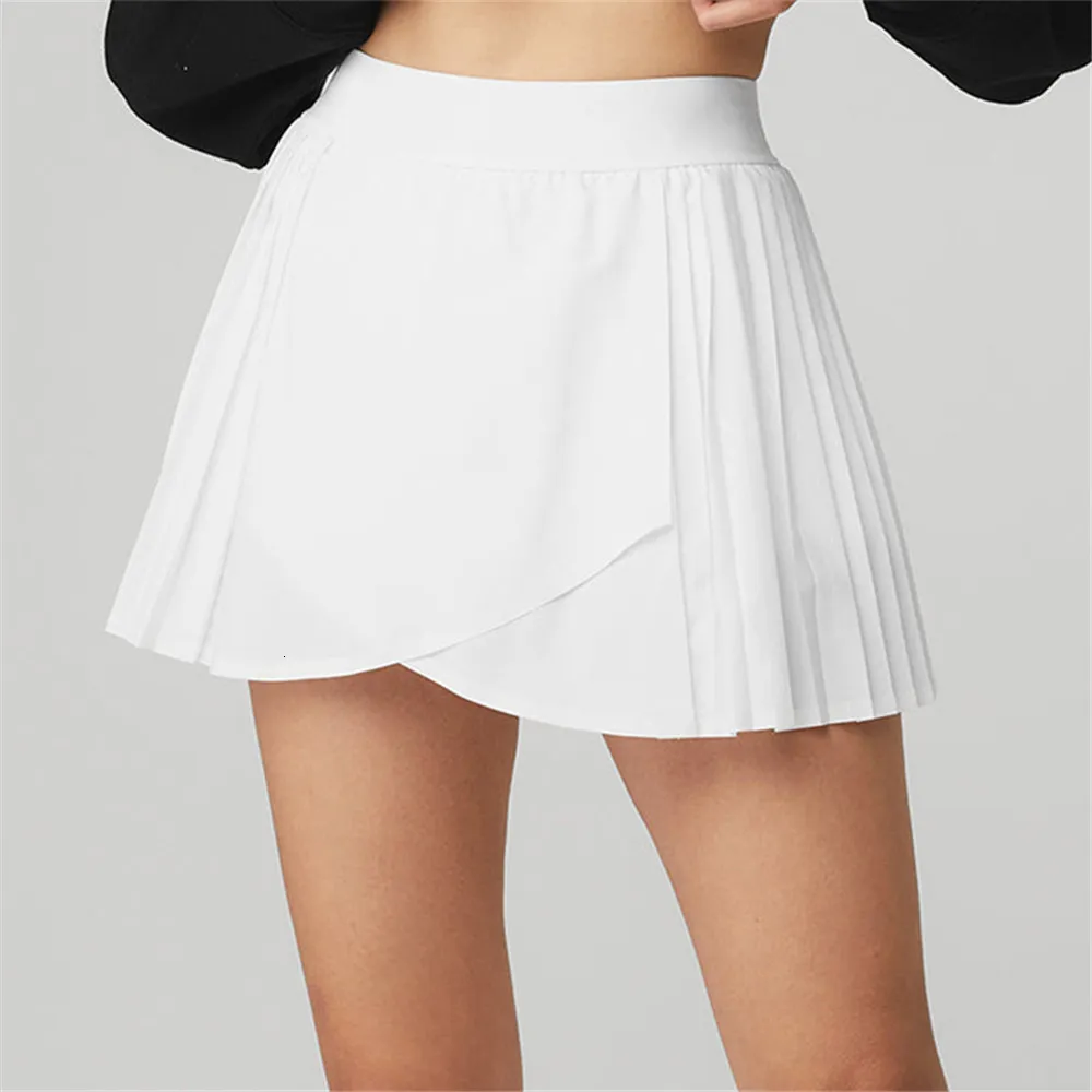 Saias de tênis de verão saias plissadas de tênis com shorts bolso golfe dança cintura alta esporte fitness secagem rápida atlética corrida ginásio shorts feminino 230418