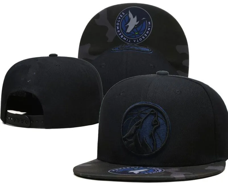 Minnesota''timberwolves 'Ball Caps Casquette 2023-24 unisex moda bawełniana czapka baseballowa kapelusz snapback men haft haft haft wiosna letnia czapka hurtowa a3