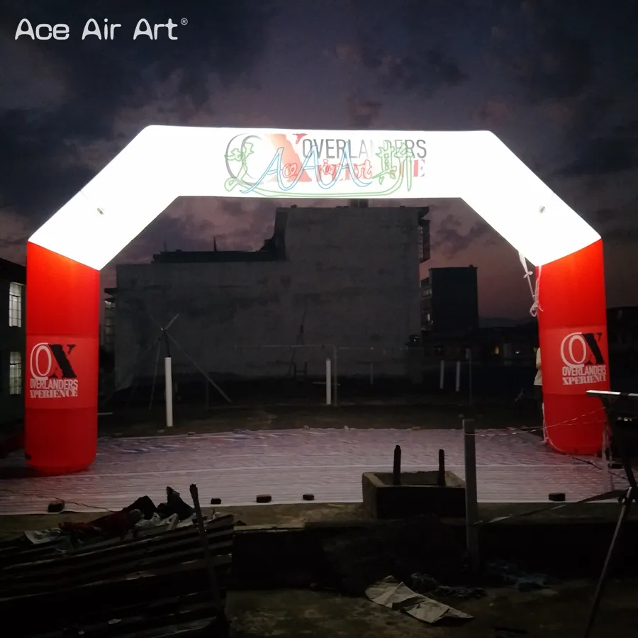 7mWx4mH or Custom Inflatable Race Arch Inflatable Arch For Events Promotional Inflatable Finish Line Arch With Lights For Outdoor Sport Game/Event