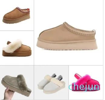 Claquettes en fourrure pour femmes, bottes classiques Ultra Mini à plateforme, bottines d'hiver confortables en mélange de laine et de daim