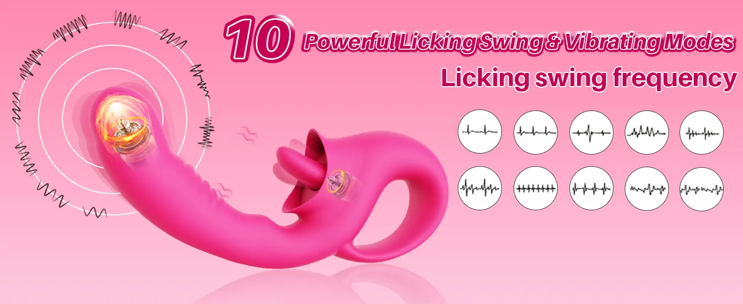 Sex toys with10 licking & vibrating modes