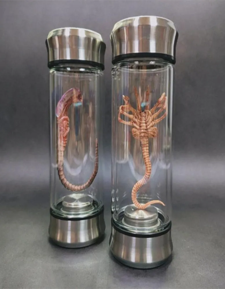 Objets décoratifs Figurines Alien Jar Xenomorph spécimen Facehugger embryon verre film Prop réplique 2302249816194