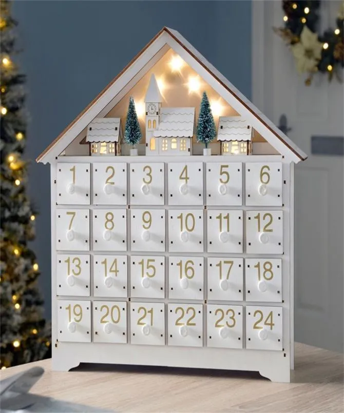 24 Day Battery Operated LED Wooden Advent Calendar With Light Up Minecraft  Drawers For Christmas Home Decorations From Wm1o, $27.94 | DHgate.Com