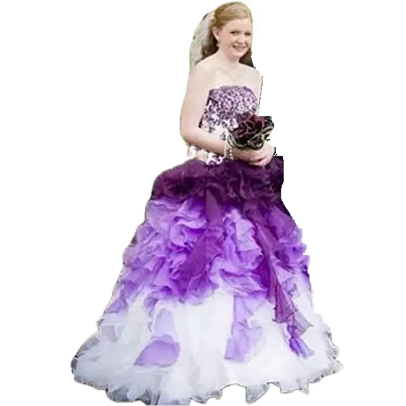 Robe De Mariée Trapèze En Organza Robe De Mariée À Lacets Pour