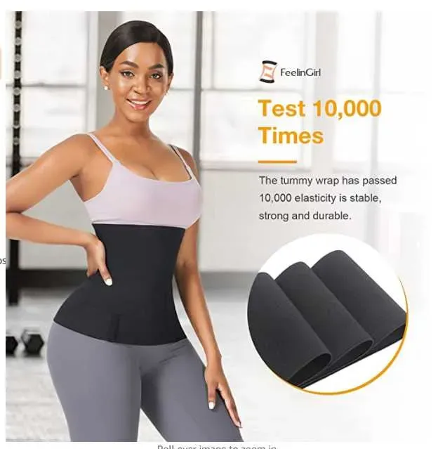 Waist Trainer for Women Bandage Tummy Sweat Wrap Plus Size Workout Waist Trimmer Gym Sport 2M  4M 5M 6M