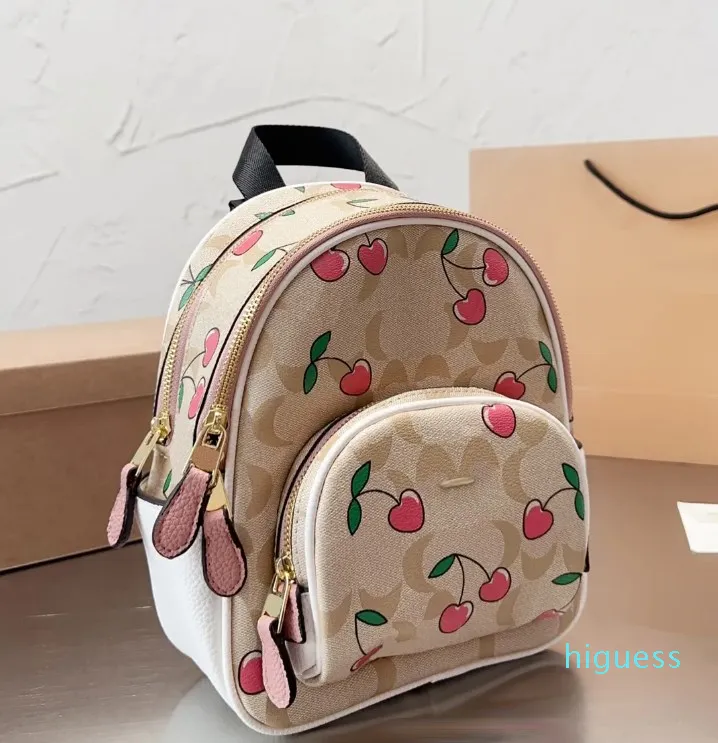 Designer-backpacks väskor designers bokväska kvinnor designers mode körsbärsbokväskor